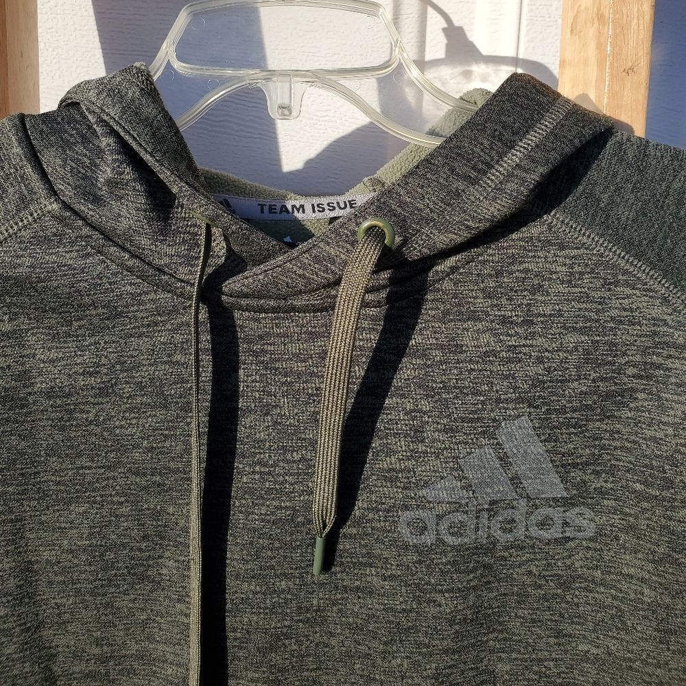 Adidas  sage green climawarm hoodie - Picture 7 of 8